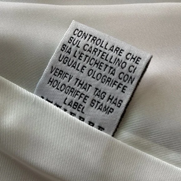 NWT Auc Versace Runway Alligator embossed Leather white Wrap Mini Skirt - Picture 12 of 17